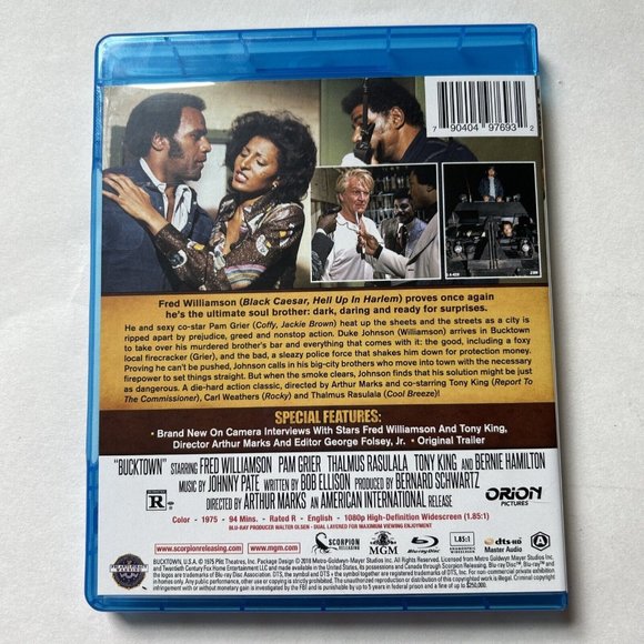 Scorpion Bucktown Blu-ray-HD-widescreen-Fred Williamson-Pam Grier-bonus-70s - Picture 3 of 5
